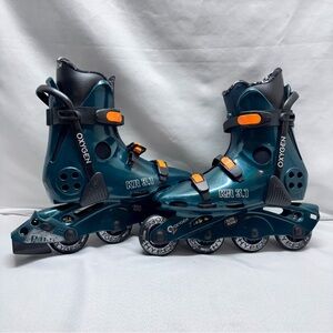 Oxygen 2 KR 3.1  Roller Blades Inline Skates Teal Size 28 (US W12 M10) W PBS